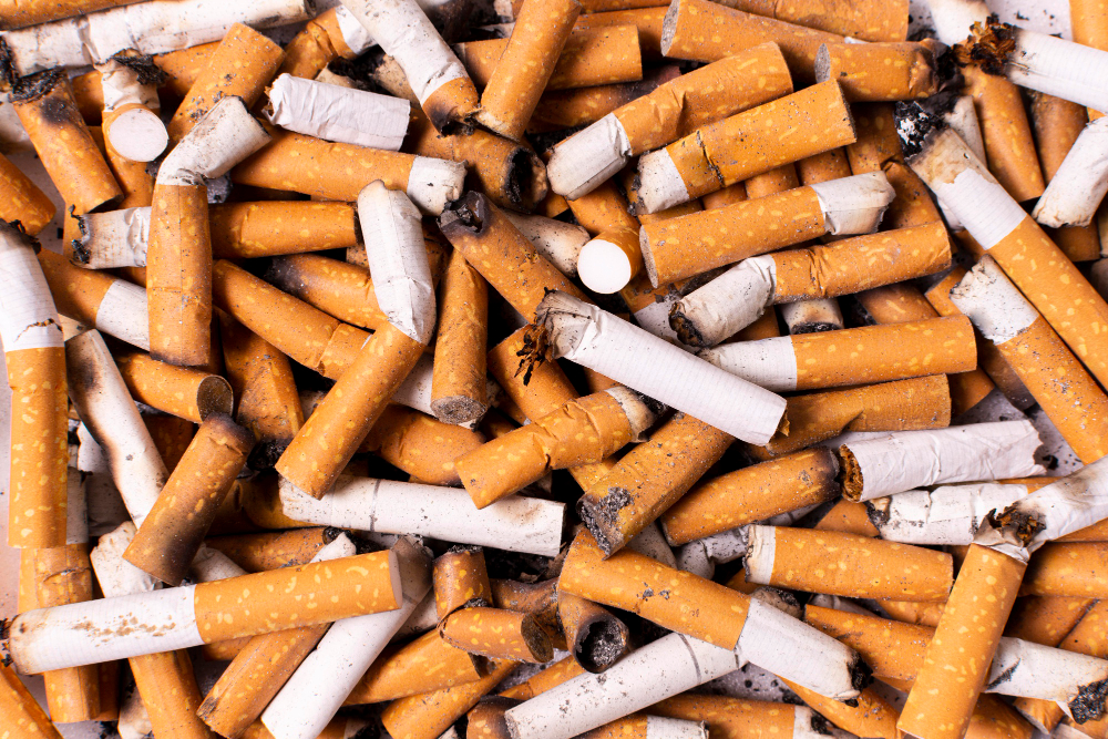 cigarette butts