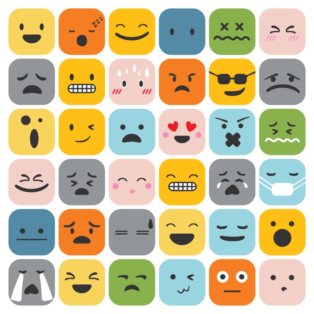 https://www.freepik.com/free-vector/emoji-emoticons-set-face-expression-feelings-collection_2610009.htm emojis with different expressions