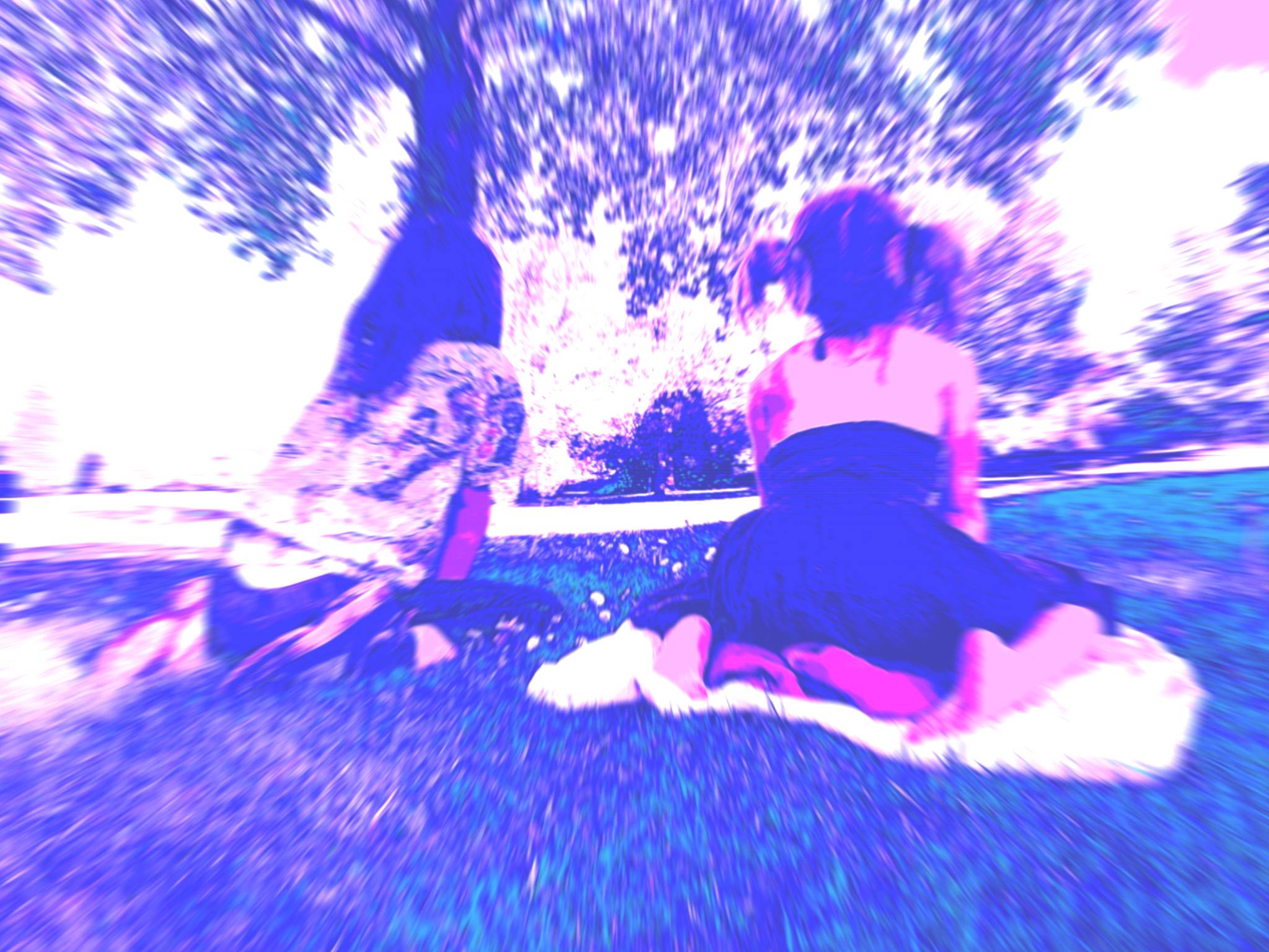 boy and girl in park