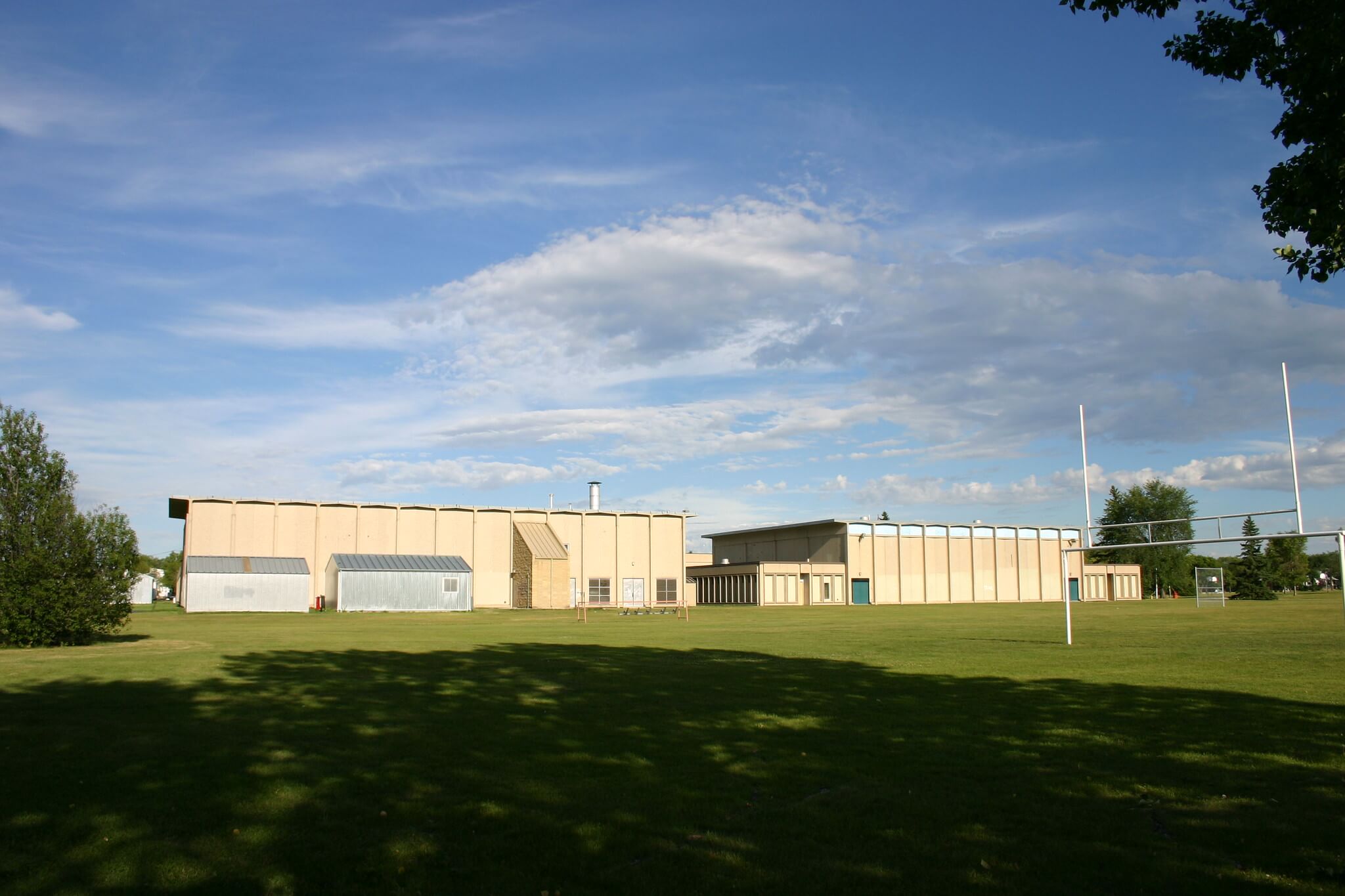 Outside McNally High School in Edmonton